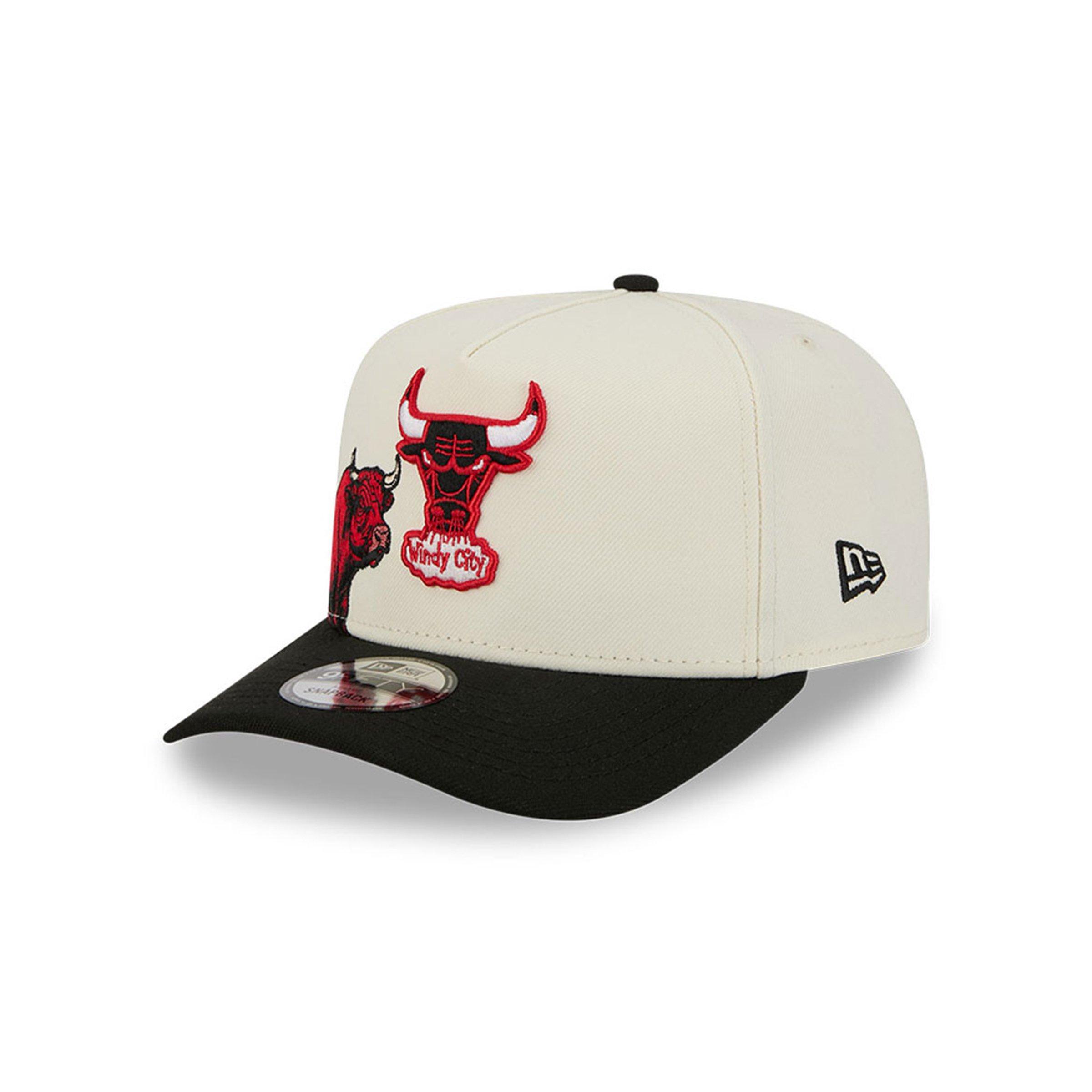 New Era Chicago Bulls 9FIFTY A-Frame Hardwood Classic Snapback Hat - Cream/Black - CREAM